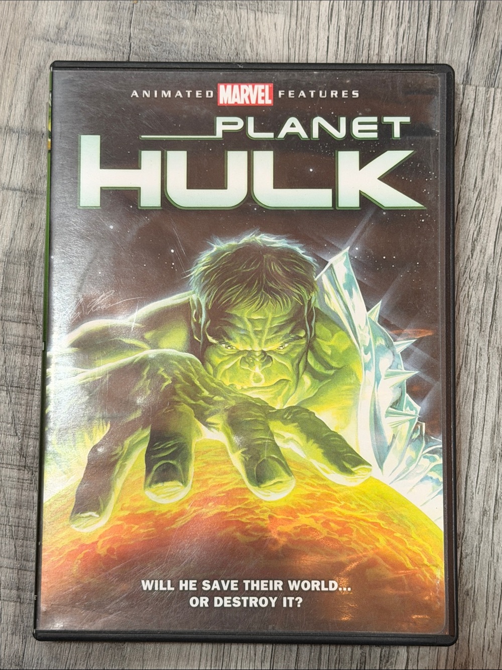 Marvel Planet Hulk DVD — Green, Yellow, Orange, White